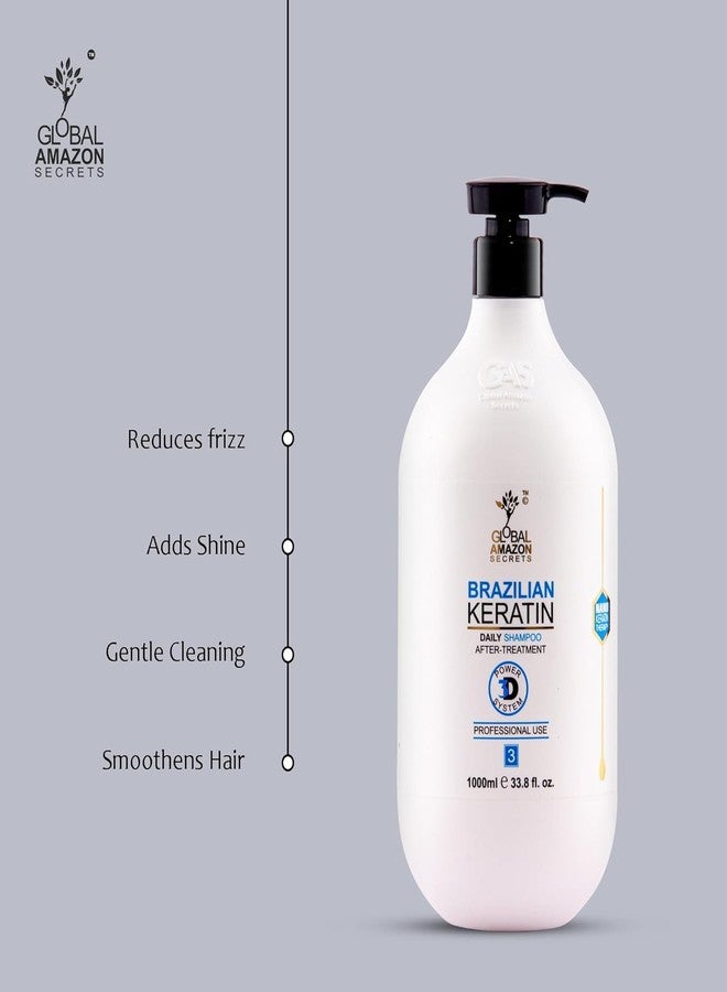Sweet Professional Global Amazon Secrets Brazilian Keratin Shampoo and Conditioner | 2 Conditioner and 1 Shampoo | 1000 ML Each | Pack of 3 | Sulfate Free | Repairs Dry and Damaged Hair, make hairs Shiny And Smooth | Professional Smoother-Shinier Damage free Hair | Sulfate Free Moisturizing - Image 5