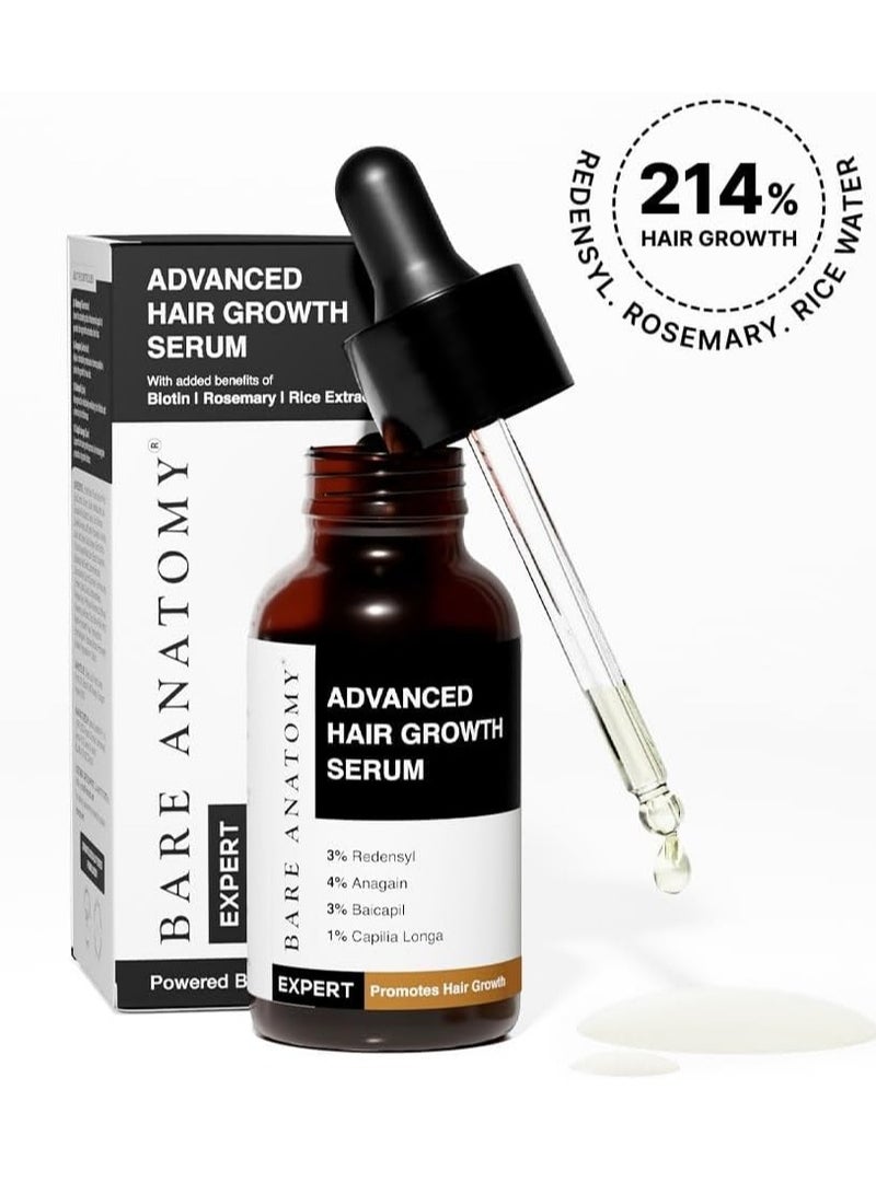 بار_اناتومي مصل نمو الشعر المتقدم مع ريدينسيل وإكليل الجبل وماء الأرز (30 مل) - Image 2