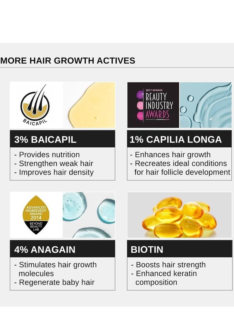 بار_اناتومي مصل نمو الشعر المتقدم مع ريدينسيل وإكليل الجبل وماء الأرز (30 مل) - Image 4