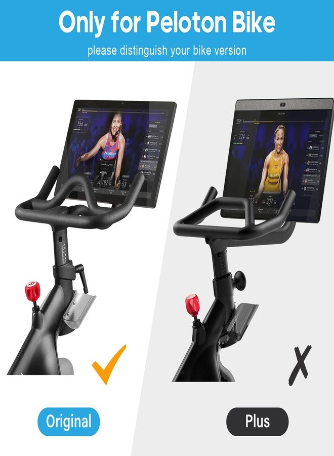 Qsxou Peloton Bike Desk Mount (No Bike+), Tray Holder for Phone Cup Tablet Ergonomic Platform Tray Accessories for Peloton Spin Bikes - Image 3