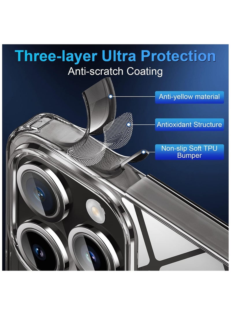 ELTRAZONE ELTERAZONE Designed for iPhone 14 Pro Case, [Non-Yellowing] [10FT Military Grade Protection] Shockproof Slim Phone Case Bumper Thin Cover, Crystal Clear - Image 4