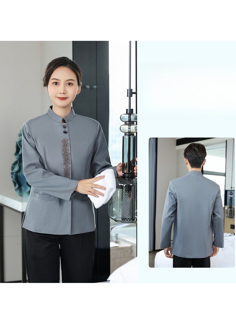 KUYING New Summer Cleaner Work Clothes 