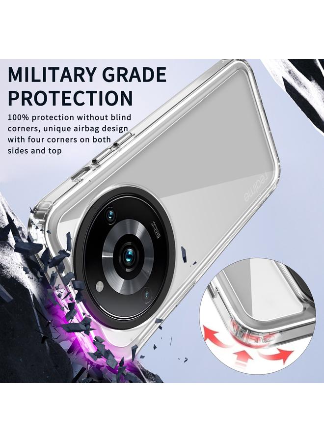 اس-توب جراب لهاتف Realme 11 Pro/11 Pro+ مصنوع من مادة الأكريليك الشفافة + TPU المقاوم للصدمات - Image 4
