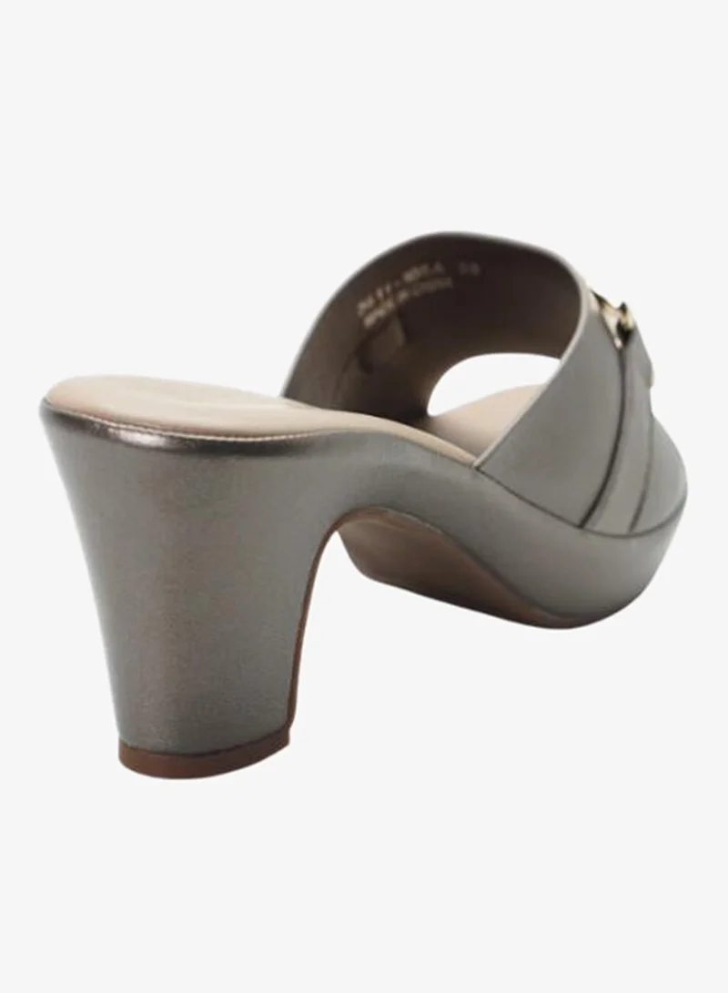 Michelle Morgan Pewter 092-3093 Michelle Morgan Ladies Mid Heel Sandals11-106A Pewter for Women | Best Price UAE