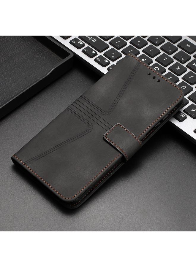 اس-توب جراب هاتف iPhone 14 مثلث من الجلد بلون سادة - Image 2