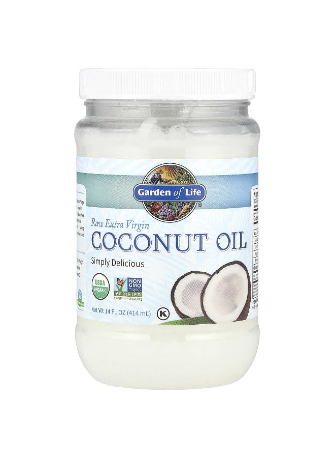 Garden of Life Garden of Life, Raw Extra Virgin Coconut Oil, 14 fl oz (414 ml)  - Image 1