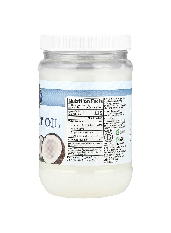 Garden of Life Garden of Life, Raw Extra Virgin Coconut Oil, 14 fl oz (414 ml)  - Image 2