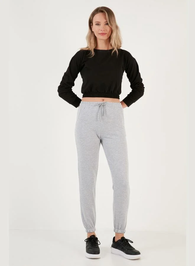 ليلا Lela Cotton Elastic Waist and Leg Basic Jogger Sweatpants Women's TRACKSUIT PANTS 5864171