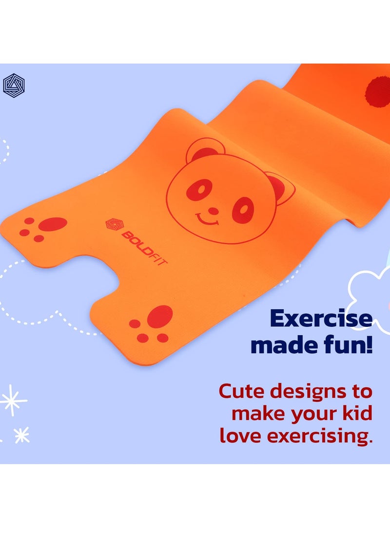 BOLDFIT EVA Yoga Mats For Kids - 4mm Orange  - Image 2