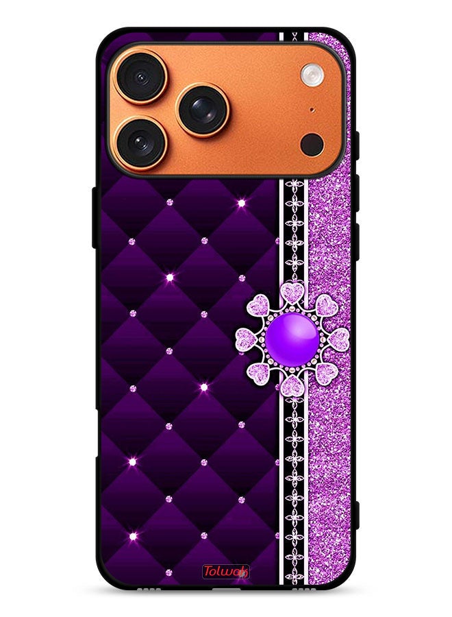 Tolwak Apple iPhone 17 Pro Max Protective Case Cover Glitter Hearts - Image 1