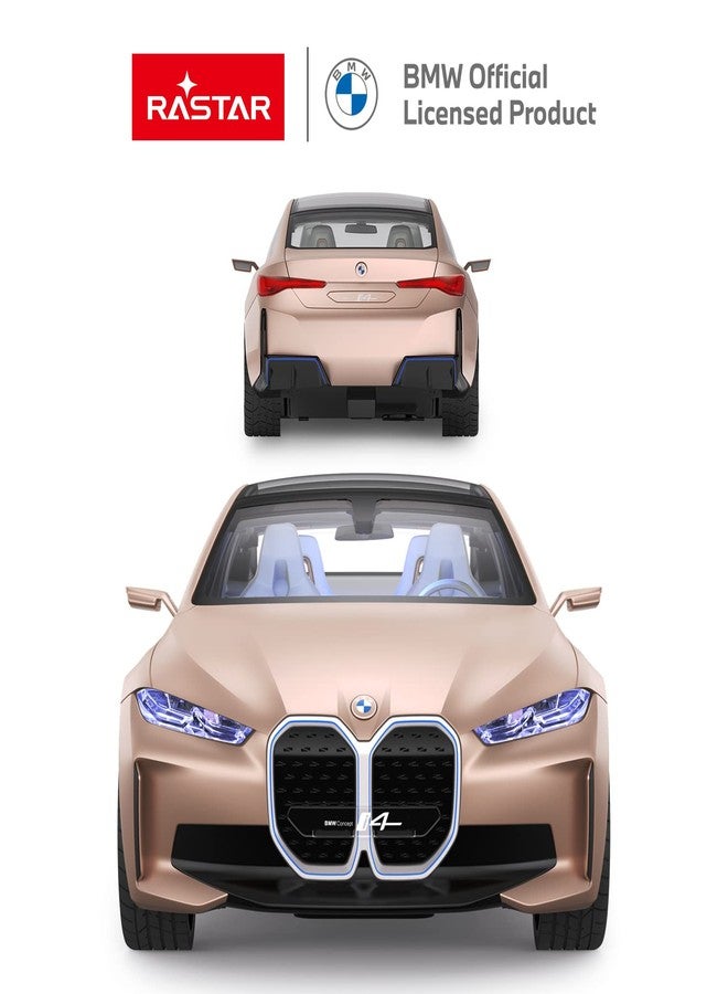 راستار سيارة راستار بي إم دبليو i4 تعمل بجهاز تحكم عن بعد، سيارة لعبة بي إم دبليو i4 كونسبت بمقياس 1/14، سيارة بي إم دبليو ذهبية مصبوبة للأطفال والأولاد والبالغين - Image 2