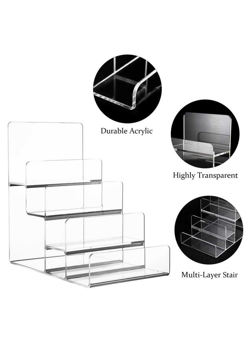 Raxoom Wallet Display Rack Acrylic Wallet Holder Purse Stand Shelf Jewelry Glasses Display Riser for Retail Store Home  - Image 3