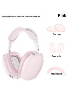 Generic Suitable For Apple AirPods Max Head-mounted Protective Shell Three-piece Soft Rubber Ear Mask Ear Cap Head Beam Protective Shell-Specifications:Blue (three-piece Package Included)  - Image 3