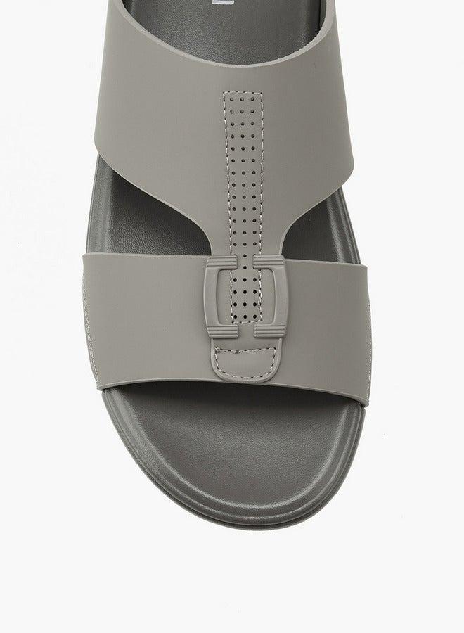 DUCHINI Men's Textured Arabic Slip-On Sandals - Image 4