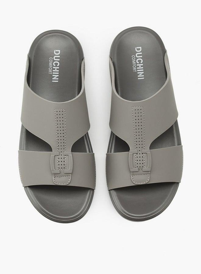 DUCHINI Men's Textured Arabic Slip-On Sandals - Image 2