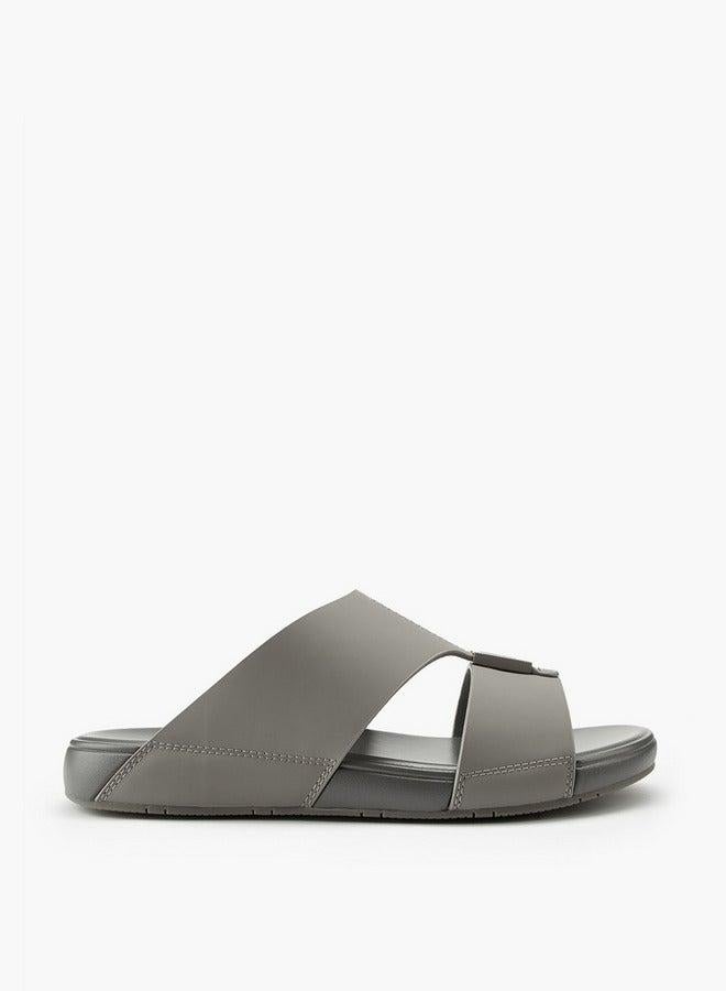 DUCHINI Men's Textured Arabic Slip-On Sandals - Image 3