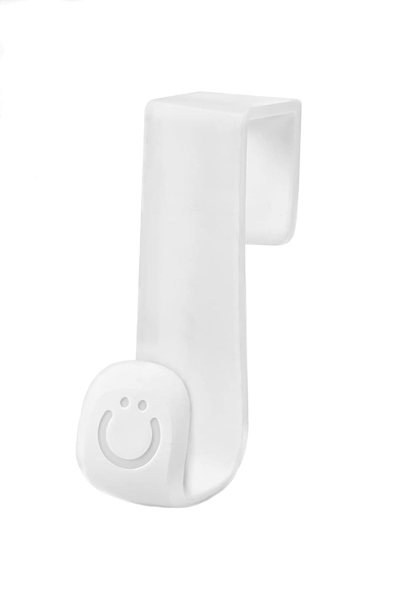 Ubbi Multi-Use Potty and Utility Hook, No Hardware Or Installation Needed, Durable and Sturdy to Hang Over Toilet Tank Or Door, Polypropylene, White - Image 1