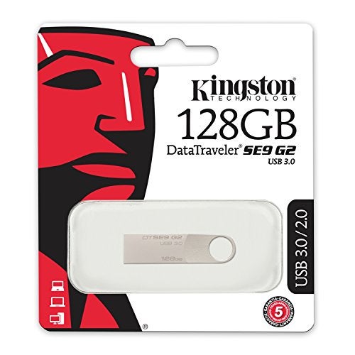Kingston كينجستون الرقمية 128 جيجابايت داتا ترافيلر SE9 G2 USB 3.0 (DTSE9G2/128GB) - Image 4