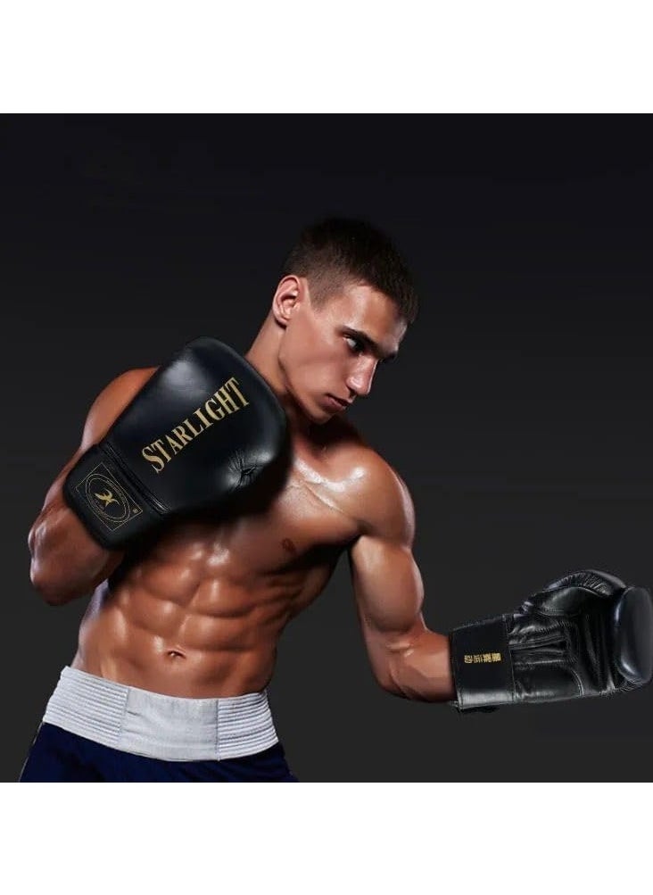 QSHOP Boxing Gloves Professional Training PU Leather Boxing Gloves for Muay Thai MMA Kickboxing Heavy Bag Gloves Adult Breathable Workout Gloves Unisex  - Image 2