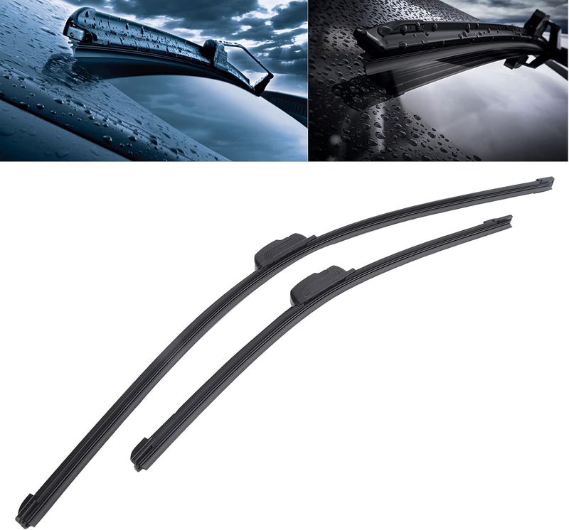 klarako Windshield Wiper Blades, 2pcs Bracketless Wiper Replacement for Viaggio Front Windshield - Image 2