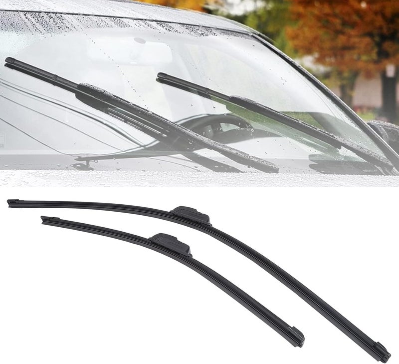 klarako Windshield Wiper Blades, 2pcs Bracketless Wiper Replacement for Viaggio Front Windshield - Image 3