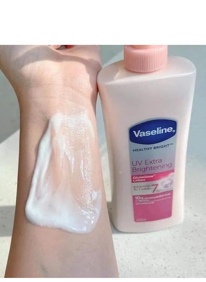 Vaseline VaselineHealthy Bright UV Extra Brightening Gluta Glow Body Lotion, 500ml - Image 4
