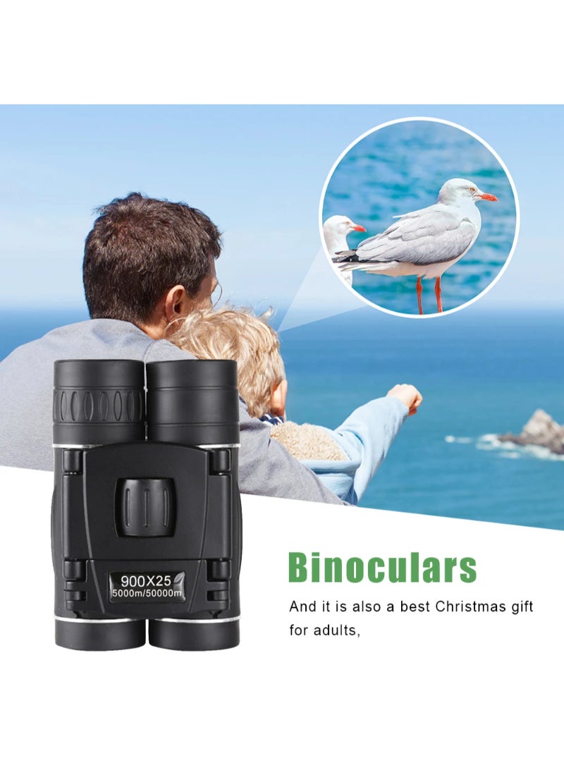 Generic HD Zoom Portable 900x25 Powerful Binoculars Long Range Bak4 Telescope Jumelles Folding Low Light Binoculars For Hunting Camping  - Image 3