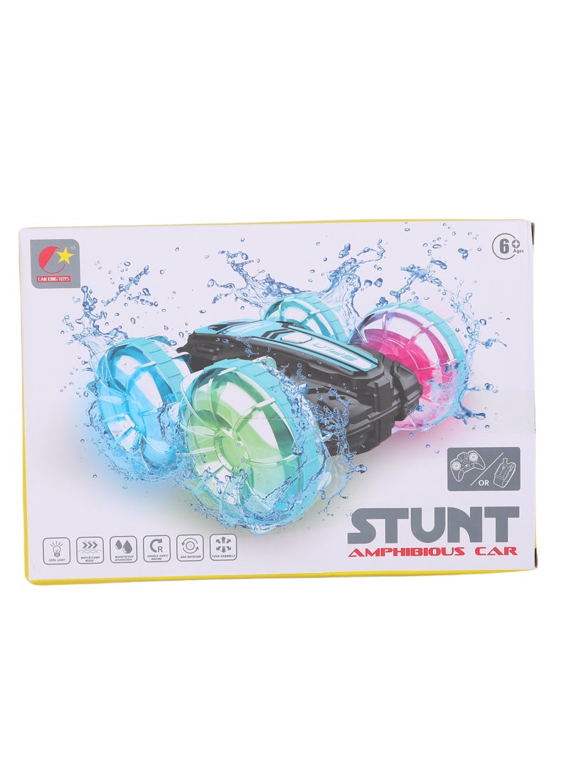 FUNFY Aqua Stunt RC Car | Illuminating Lights | 4WD | Water-Resistant | Thrilling Stunts on Land & Water | All-Terrain Fun for Kids  - Image 2