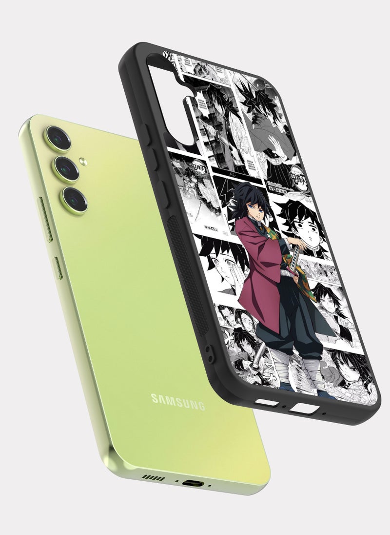 بكسلات كفر سامسونج جالكسي ايه 34 قاتل الشياطين توميوكا جيو رمادي - Image 2