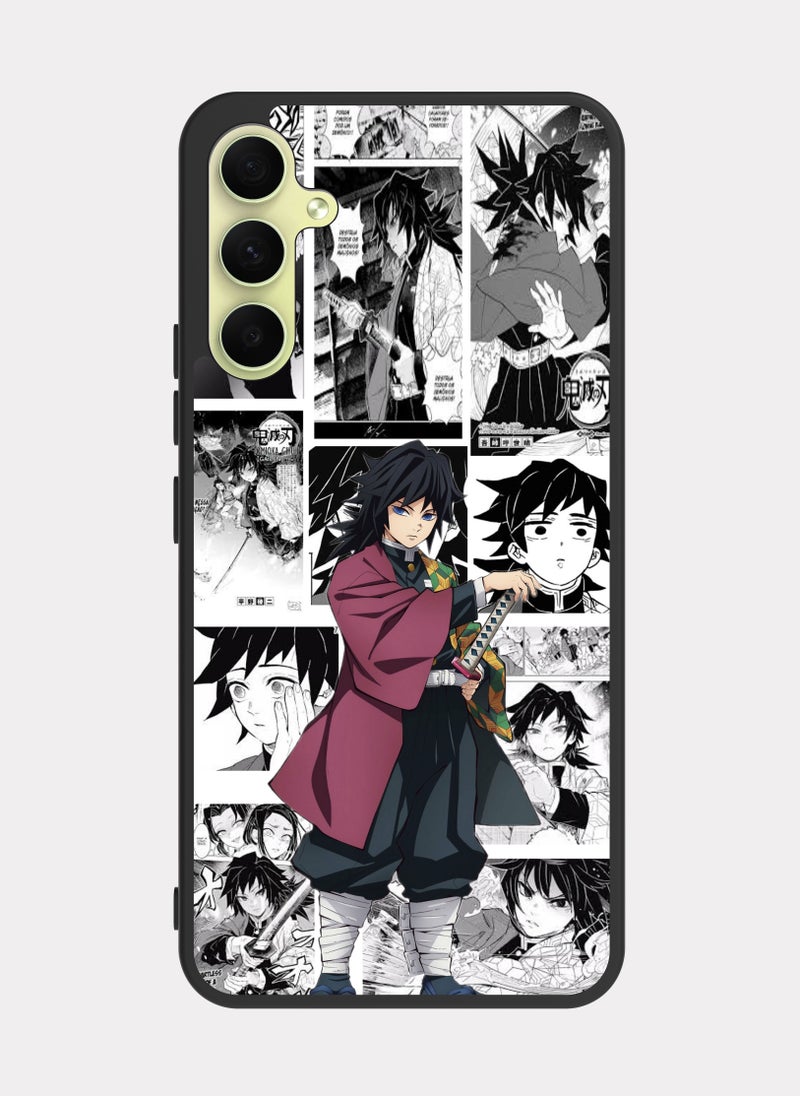 بكسلات كفر سامسونج جالكسي ايه 34 قاتل الشياطين توميوكا جيو رمادي - Image 1