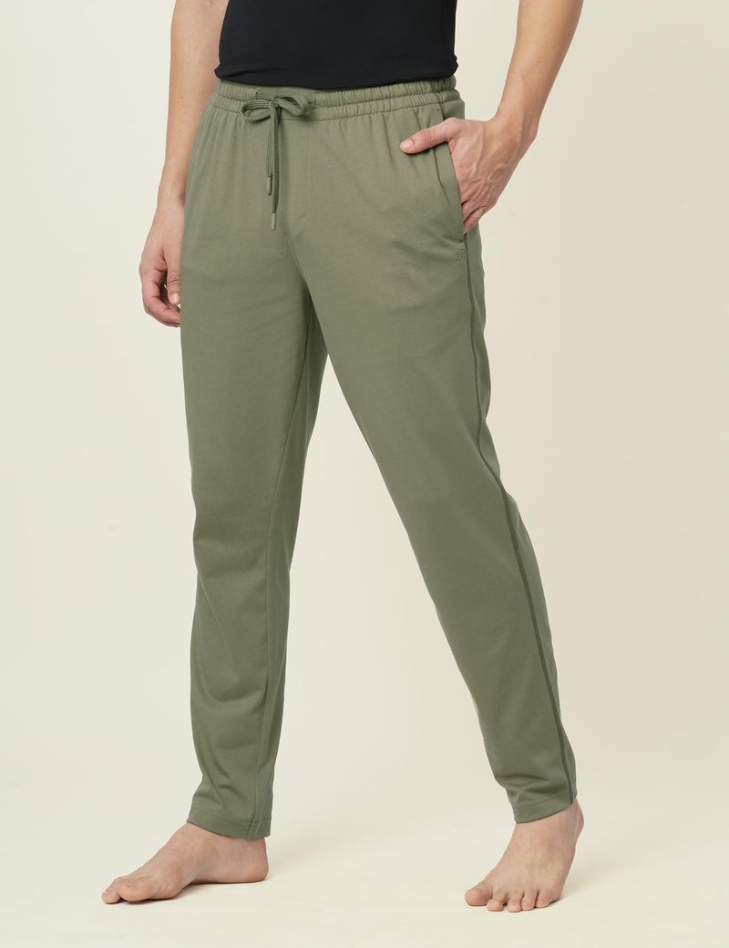 DAMENSCH Mens Regular Fit Statement Jersey Track Pants| Soft Prima Jersey Track Pant for Men-Pack of 1-Moss Green-M - Image 5