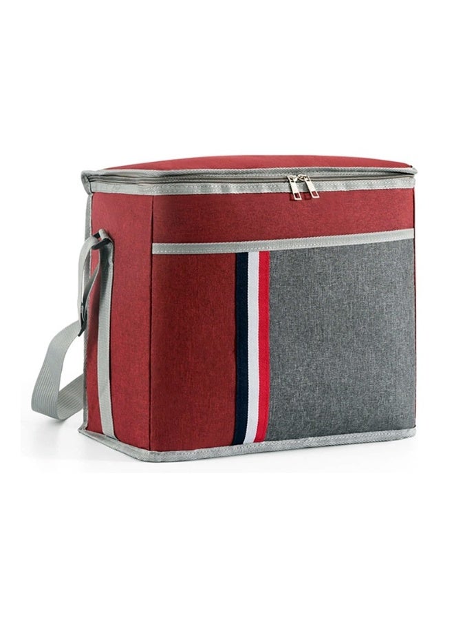 توشيونيكس حقيبة غداء معزولة كبيرة سعة 20 لترًا للمكتب والمدرسة والعمل والسفر والنزهات والتخييم - حقيبة بسحاب مزدوج للرجال والنساء والأطفال - قماش أكسفورد مقاوم للماء مع حزام ومقبض - تخزين حراري للطعام - مقاس 37 × 18 × 30 سم - Image 1