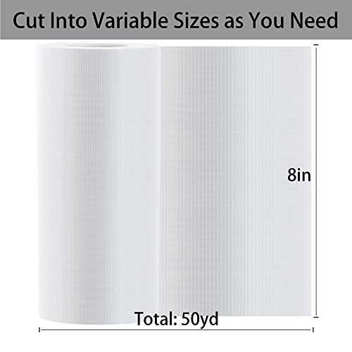 Seneme Water Soluble Stabilizer for Embroidery Topping Film (8 in x 50 yd Roll), Seneme 35um Clear Embroidery Stabilizers - Wash Away Embroidery Stabilizer for Machine Embroidery Stabilizer and Hand Sewing - Image 2