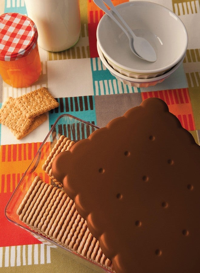 Snips 077120 Airtight Stackable Storage Container for Crackers & Cookies, Rectangle, Brown/Clear - Image 5