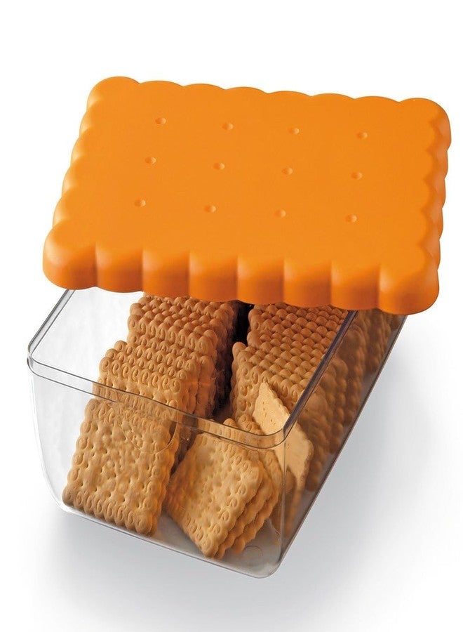 Snips 077120 Airtight Stackable Storage Container for Crackers & Cookies, Rectangle, Brown/Clear - Image 2