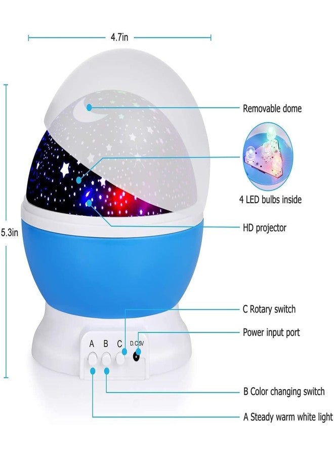 KRESHU مصباح عرض النجوم المبتكر من بلاستيك ABS من KRESHU، يدور 360 درجة، مزود بإضاءة ليلية LED ملونة | مصباح سماء المجرة Star Master مع كابل USB، مثالي لتزيين المنزل وتقديمه كهدية (متعدد الألوان، قطعة واحدة) - Image 4