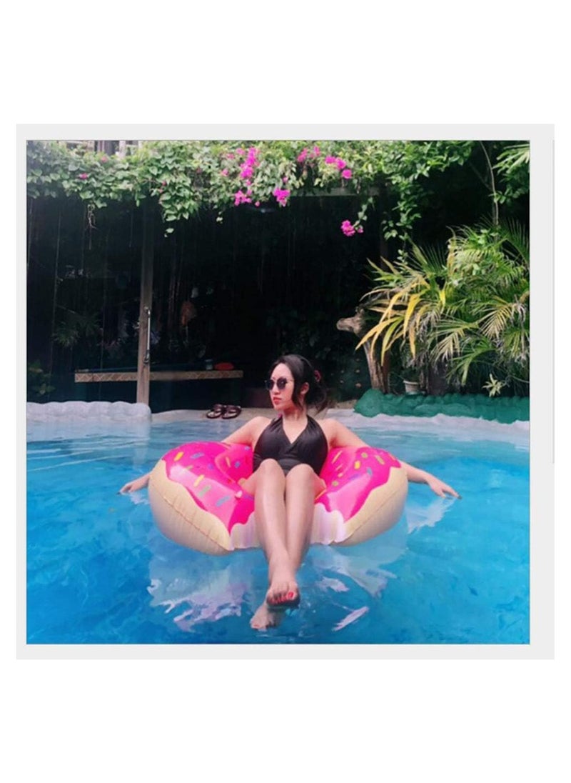 Cool Baby Style Inflatable Donut Swimming Ring Large Giant Raft Rubber with Quick Valve  - Image 3