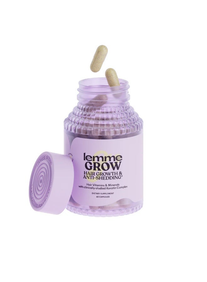 Lemme, Grow, Hair Growth & Anti-Shedding, 60 Capsules - Image 1