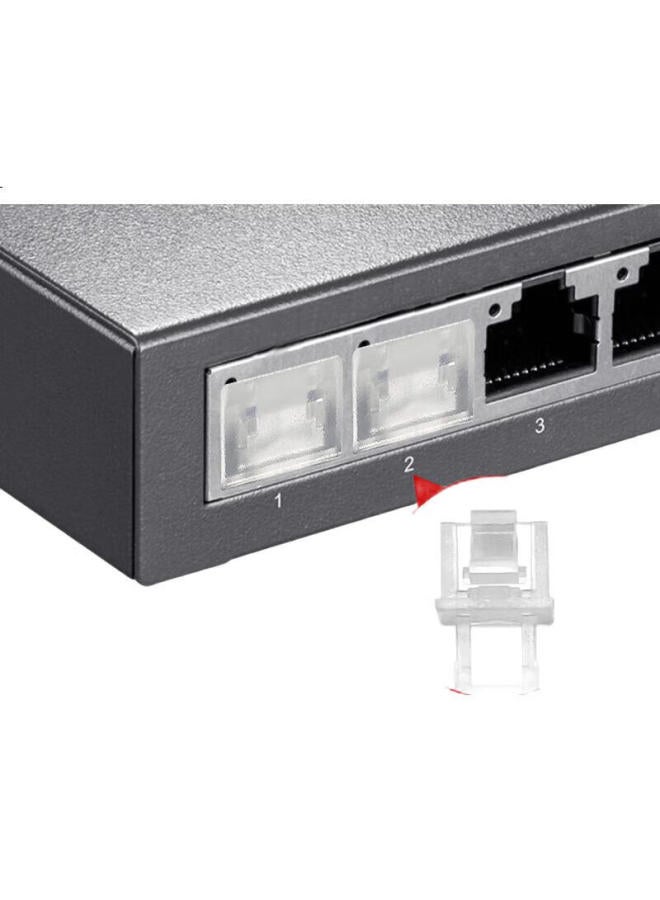 Suoli Rj45 Port Lock With 10 Transparent Dust Covers - Image 3