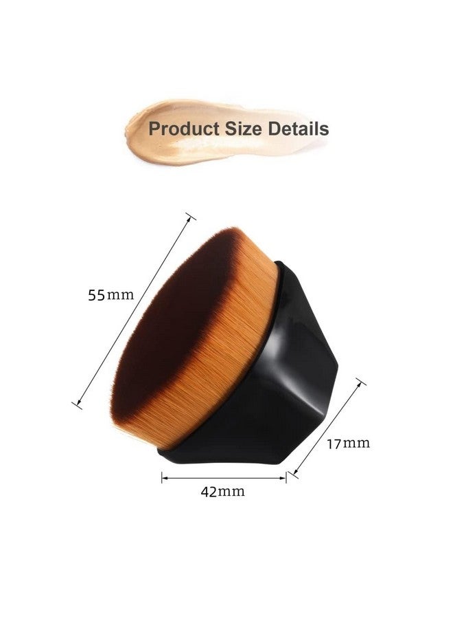 adbeni Professional Grade Foundation Makeup Brush Applicator | Flawless Blending & Seamless Coverage | Ideal For Liquid, Cream & Powder Foundations | Achieve Airbrushed Finish With Every Application - Image 4