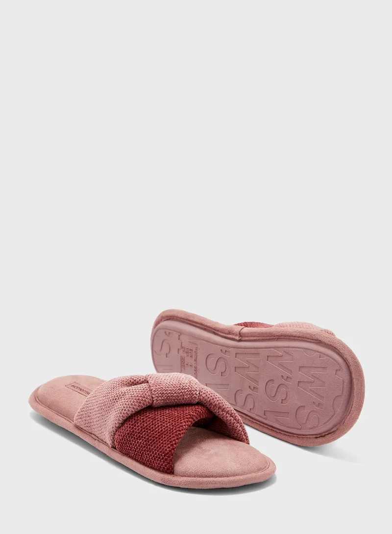 women'secret Bedroom Fur  Slip Ons