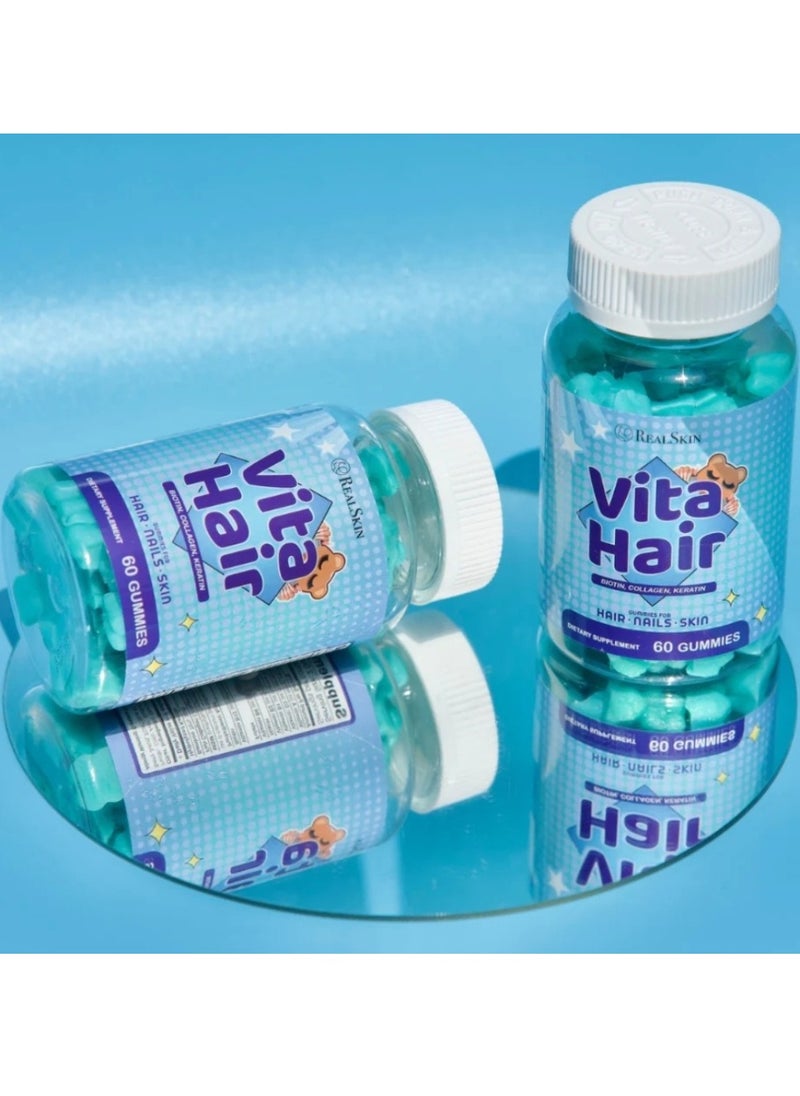 Real Skin 60 gummies for hair, nails and skin  - Image 2
