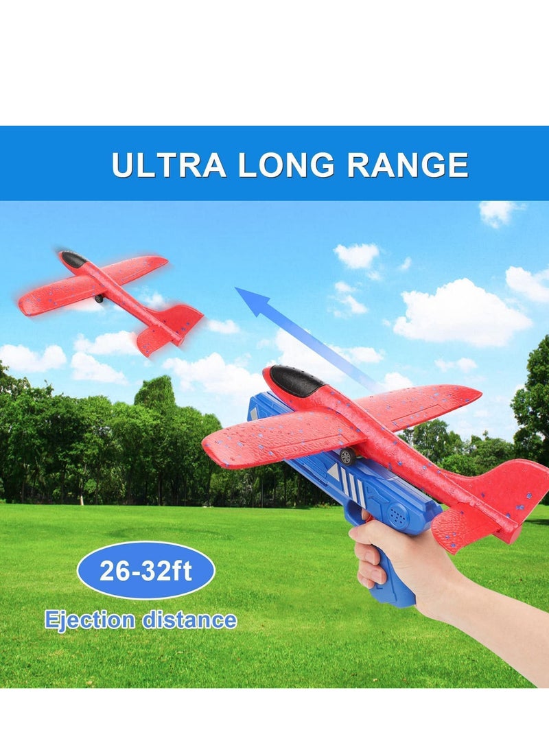 1 PC Airplane Outdoor Toys Kids Toy Airplane Launcher Toys Foam Glider Plane Flying Outdoor Shooting Toys Birthday Gift Toys for Kids Outdoor Sport Toys Party Favors In Multicolor  - Image 4