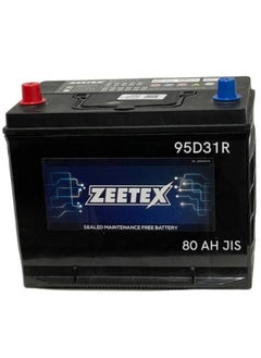 Zeetex Right Terminal 12V 80AH Car Battery