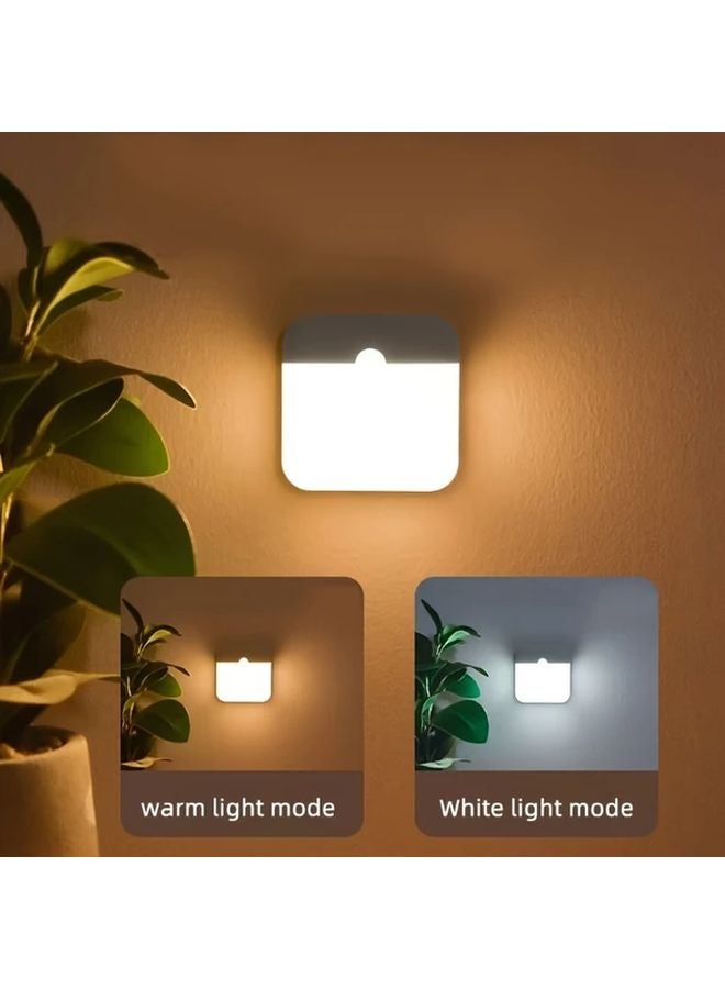 Indoor Motion Sensor LED Light USB Rechargeable Magnetic Warm White Dual Mode Lamp - Image 4