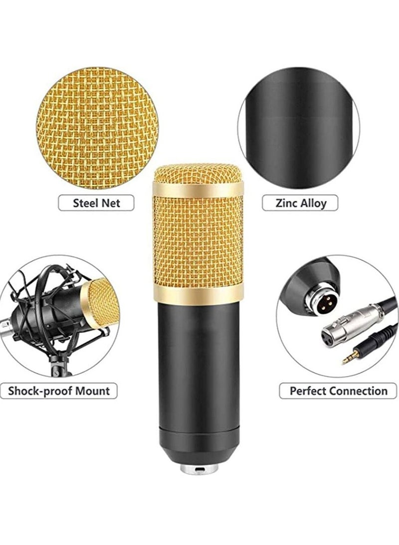 Professional BM800 Condenser Microphone Kit for PC Microphone Studio For Computer Karaoke Sound Card Recording Microphone - Image 5