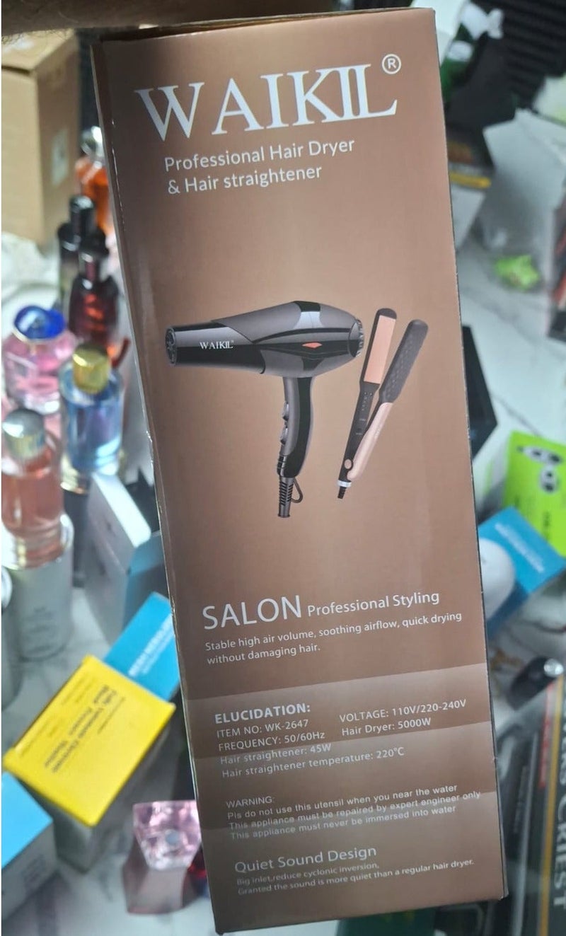 Waikil Hair Dryer Salon Hair Care Professional hair styling Karatin Protect - Image 3