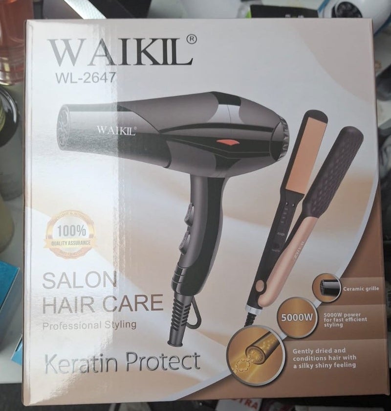 Waikil Hair Dryer Salon Hair Care Professional hair styling Karatin Protect - Image 1