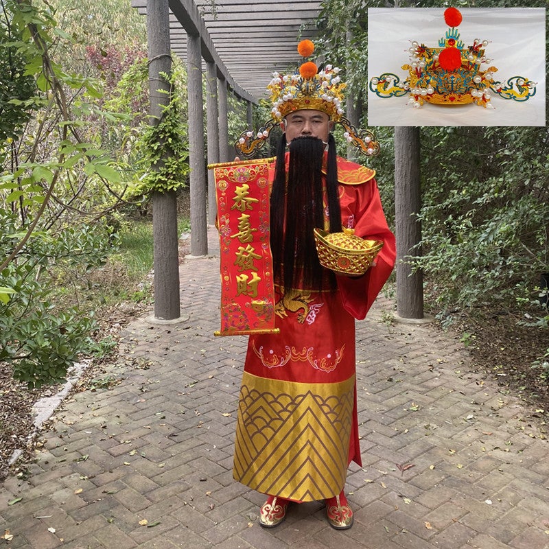 God Of Wealth Clothing Clothes Set Adult Men'S And Women'S Annual Meeting Opening Ceremony New Year Performance Clothing God Of Wealth Suit - Image 1