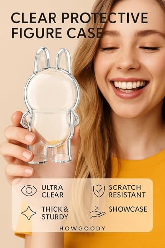 Howgoody Protective Case Cover for Standing - Crystal-Clear Hard Display Box with Keychain & Dustproof Cover, Dustproof Scratch-Resistant Portable Hanging Case for Standing(Figure Not Included) - Image 3